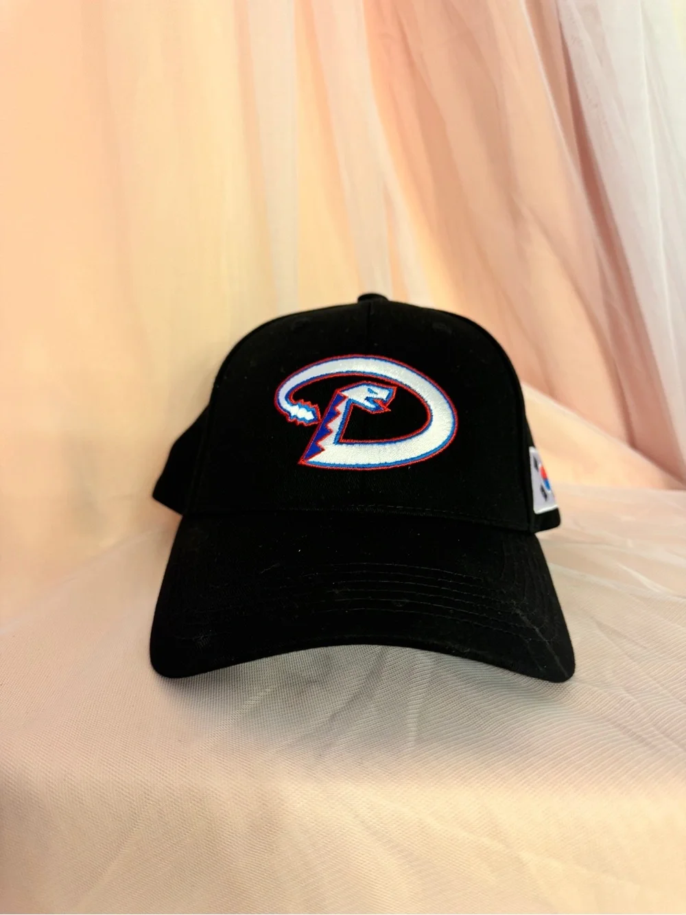 🧢 Rare Korea Flag Patch Diamondbacks Baseball Cap Hat Unisex Adults OSFM